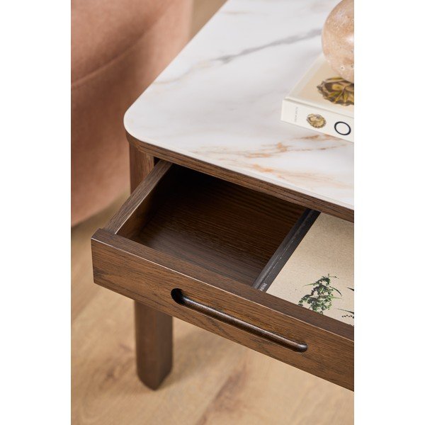 Странична масичка с керамичен плот 45x45 cm Southampton – Actona-image-1