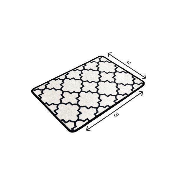 Черен/бежов килим за баня 40x60 cm Kupa – Foutastic-image-3