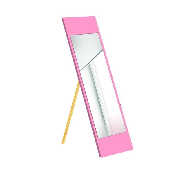 Подово огледало с розова рамка , 35 x 140 cm - Oyo Concept