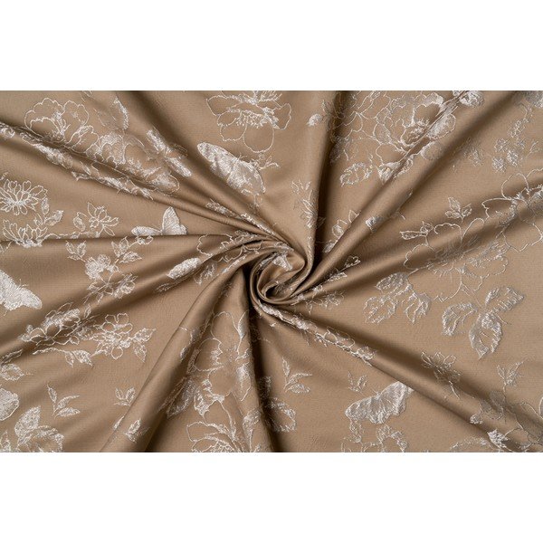 Бежова завеса 135x260 cm Lillies - Mendola Fabrics-image-3