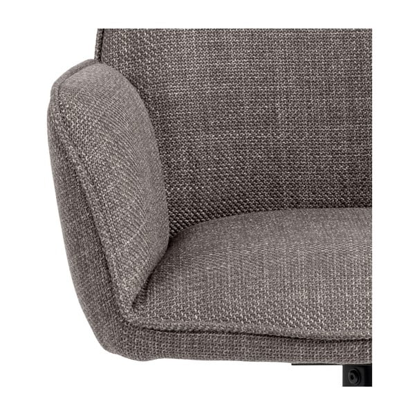 Светлосиви тапицирани трапезни столове в комплект с подлакътници 2 бр. Glenda – Actona-image-4