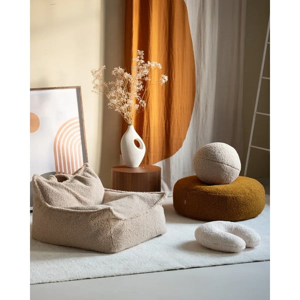 Кремава детска възглавница за диван от букле U – Wigiwama-image-3