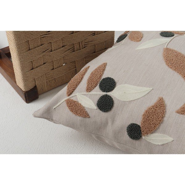 Ленена декоративна възглавница 43x43 cm Sonbahar – Mioli Decor-image-4