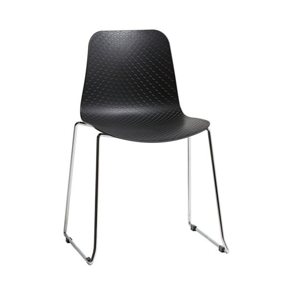 Комплект от 4 черни трапезни стола Kloe - Marckeric