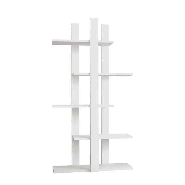 Бял шкаф за книги 75x150 cm Dembi - Gauge Concept