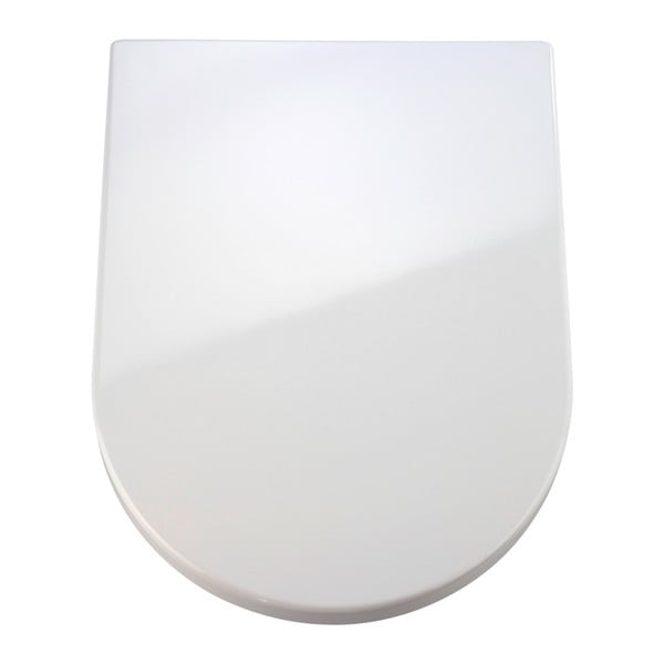 Бяла тоалетна седалка с лесно затваряне Premium , 46,5 x 35,7 cm Palma - Wenko