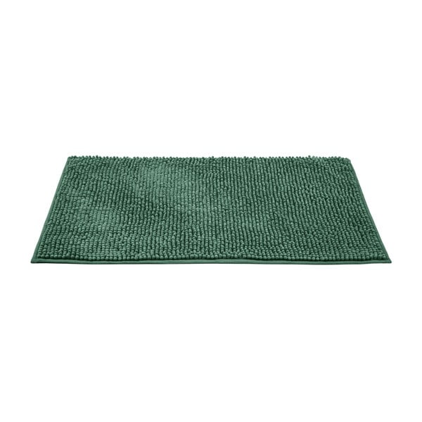 Тъмнозелена текстилна постелка за баня 50x80 cm Chenille - Allstar