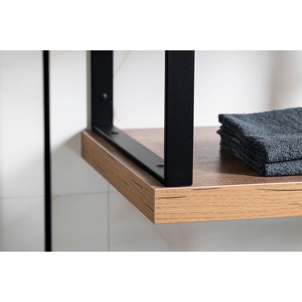 Черна стоманена поставка за плот 49x4 cm – Sapho-image-2