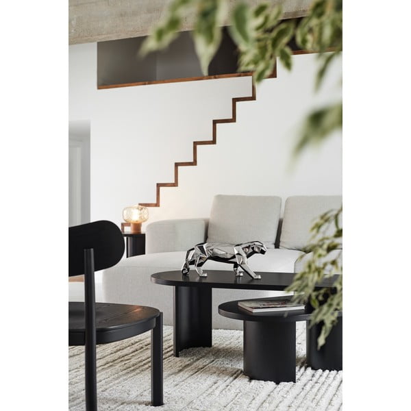 Черна масичка за кафе в пепел 120x50 cm Nori - Teulat-image-1