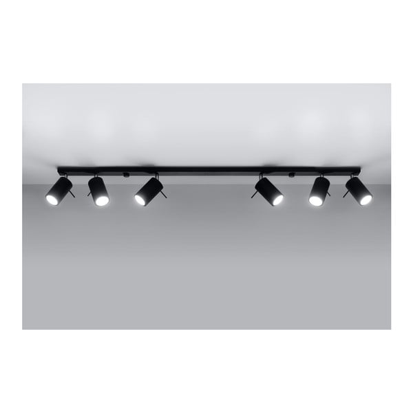 Черно таванно осветително тяло 6L Etna - Sollux-image-4