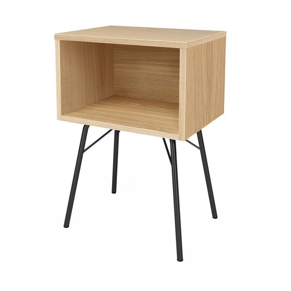 Нощно шкафче от дъб в естествен цвят Rayburn - Woodman-image-2