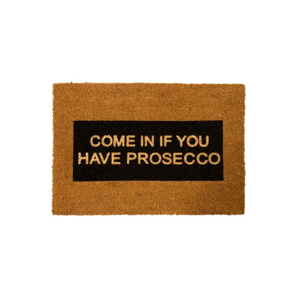 Постелка от естествени влакна Come In If you Have Prosecco Glitter, 40 x 60 cm - Artsy Doormats