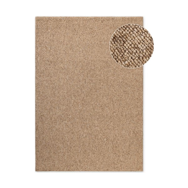 Светлокафяв килим подходящ за пране 120x170 cm Rocco Caramel – Elle Decoration