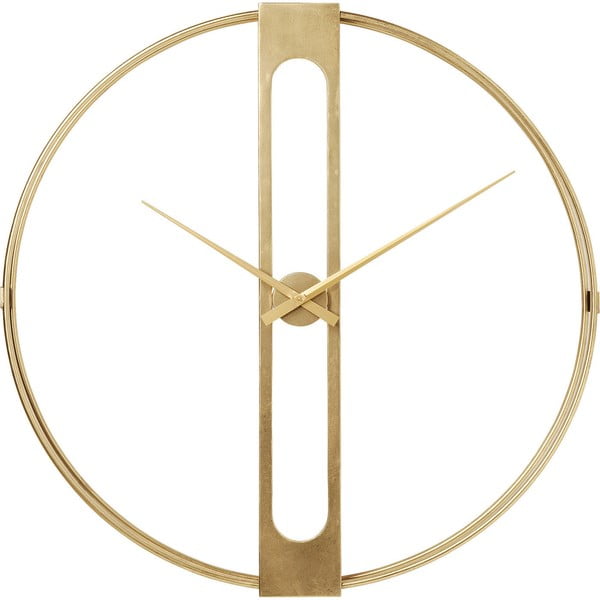 Стенен часовник в златен клипс, ø 107 cm - Kare Design