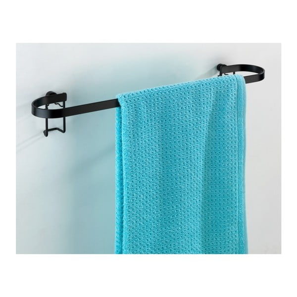 Черен стенен държач за кърпи Classic Plus - Wenko-image-4