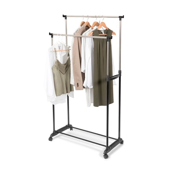 Мобилен стелаж за дрехи с двойна височина Cleano - Compactor-image-1