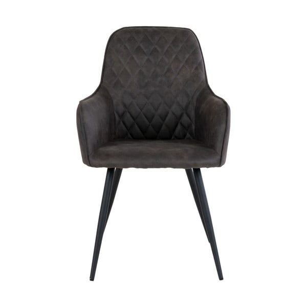 Тъмносиви тапицирани трапезни столове в комплект 2 бр. Harbo – House Nordic-image-1