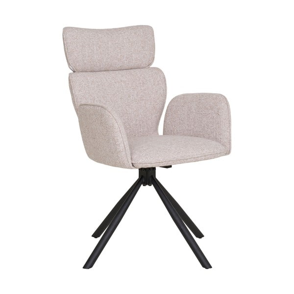 Бежови тапицирани трапезни столове в комплект с подлакътници 2 бр. Cordoba – House Nordic