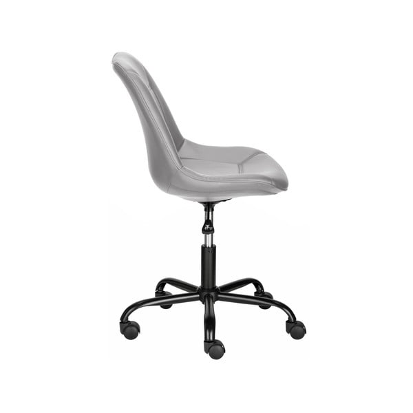 Сив офис стол от имитация на кожа Kenny – Støraa-image-2