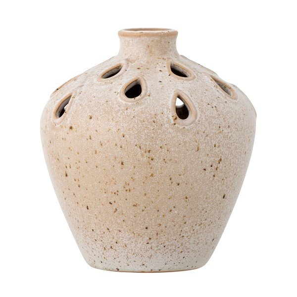 Бежова глинена ваза (височина 15 cm) Minel – Bloomingville