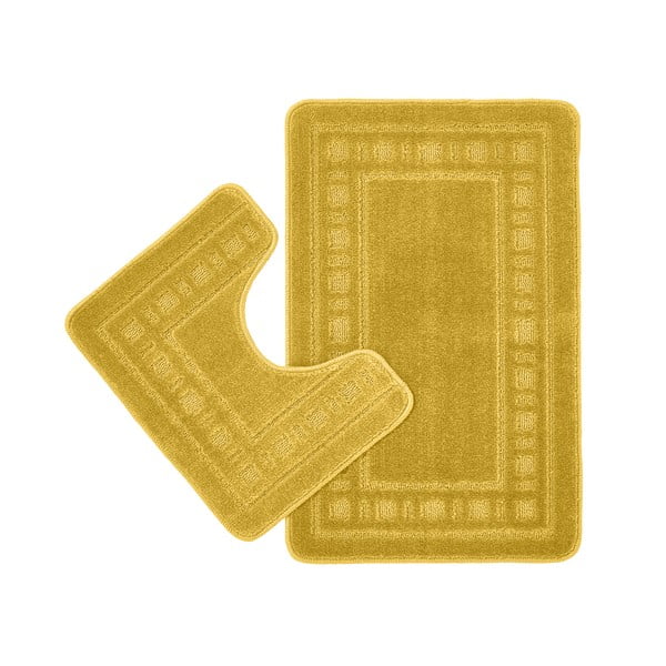 Жълти килими за баня в комплект от 2 бр. WC 50x80 cm Armoni – Catherine Lansfield