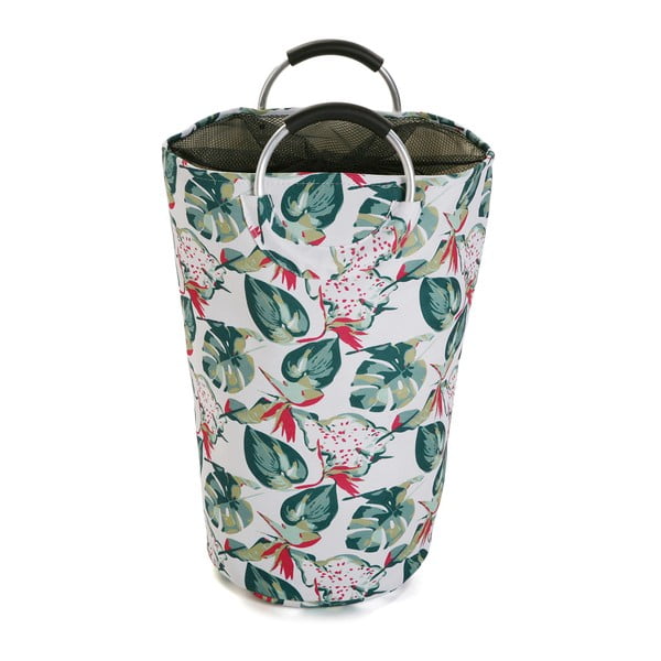 Памучна кошница за пране Цветя, височина 58 cm - Versa