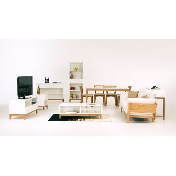 Бяла маса за телевизор Blanco - Woodman-image-1