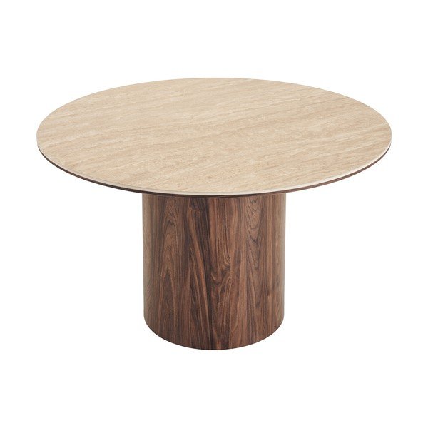 Кръгла трапезна маса с керамичен плот ø 120 cm Delphi – House Nordic-image-3