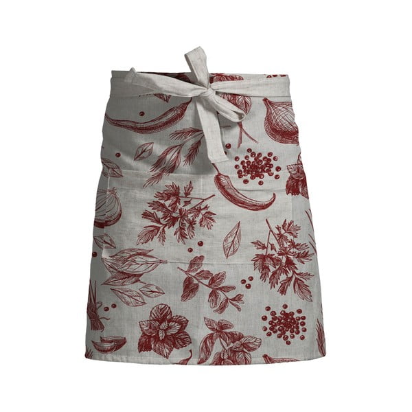 Флорална престилка с ленен плат Delantal Red Peppers - Really Nice Things