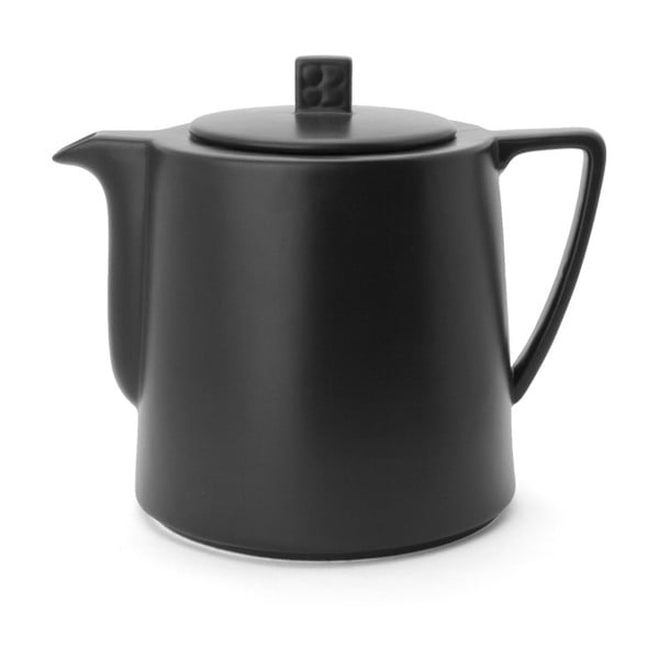 Черен керамичен чайник с цедка за насипен чай Lund, 1,5 л - Bredemeijer