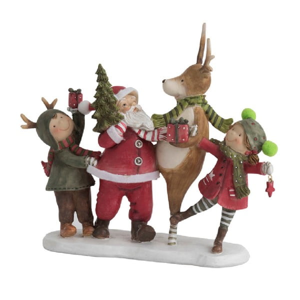 Декоративна коледна статуетка Дядо Коледа - J-Line