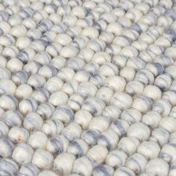 Светлосин ръчно изработен килим със смес от вълна 160x230 cm Minerals – Flair Rugs-image-4