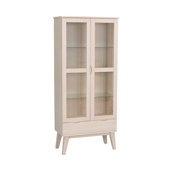 Витрина от дъбова дървесина в естествен цвят 82x185 cm Filippa - Rowico-image-2