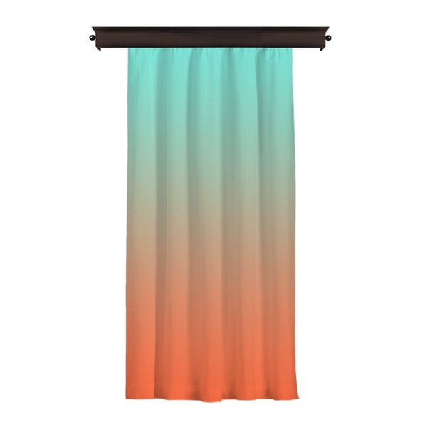 Завеса в оранжево и тюркоазено Завеса Tageho, 140 x 260 cm - Unknown