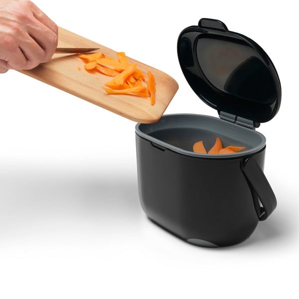 Черен контейнер за компостируеми отпадъци 2,5 л - Addis-image-4