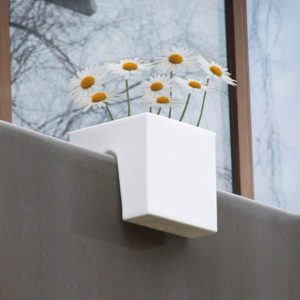 Květináč Steckling Cube, bílý