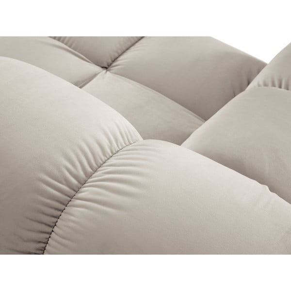 Бежов кадифен модулен ъглов диван (променлив) Bellis – Micadoni -image-1