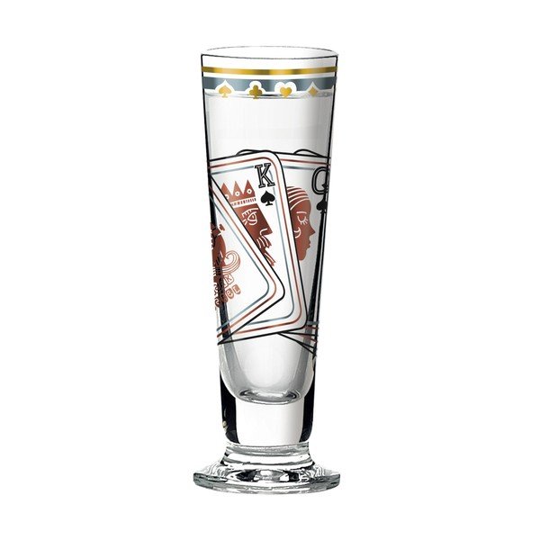 Set panáka z křišťálového skla a 5 podtácků Ritzenhoff Sascha Morawetz, 50 ml