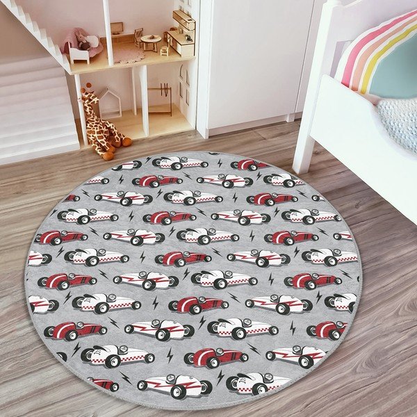 Сив детски килим ø 120 cm Comfort - Mila Home-image-3