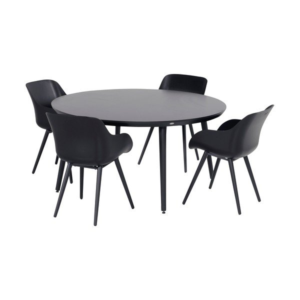 Черна градинска маса ø 128 cm Sophie - Hartman-image-2