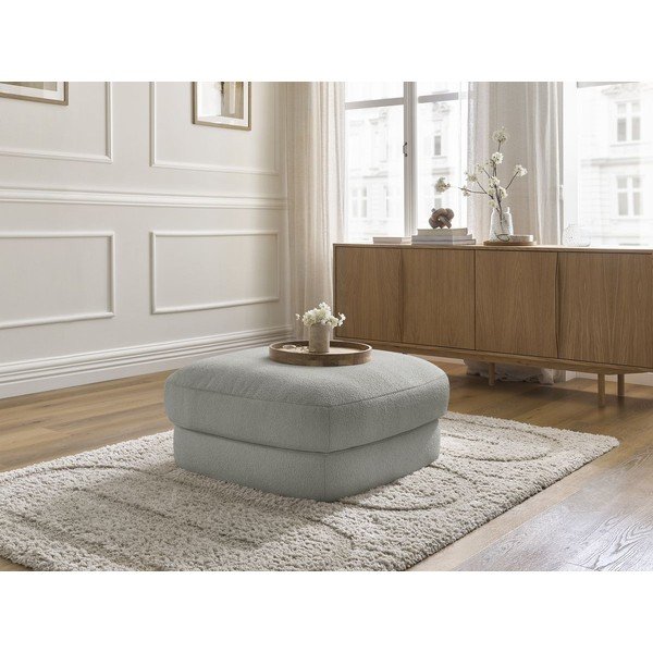 Светлосива табуретка  от букле Leonore – Bobochic Paris-image-3