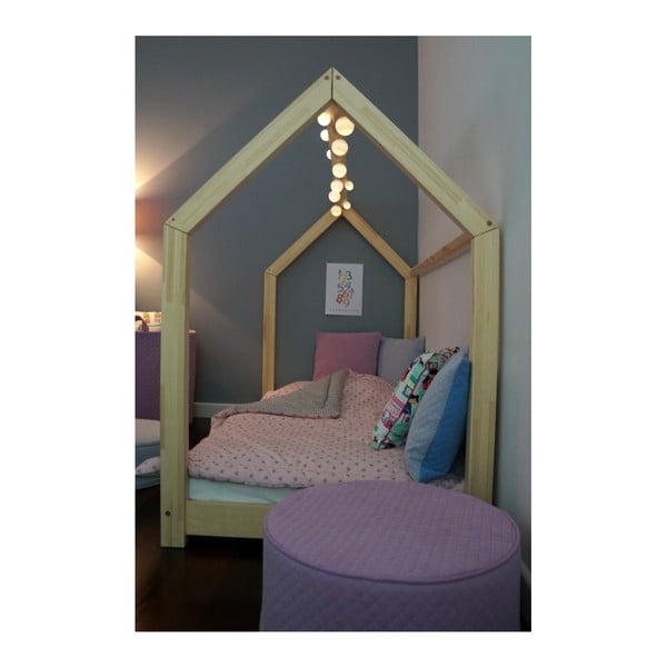 Dětská postel z masivu ve tvaru domečku TERY 80x160 cm-image-4