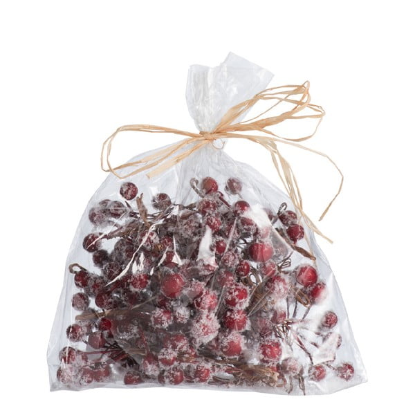 Торбичка с декоративни червени плодове Berries Berries - J-Line