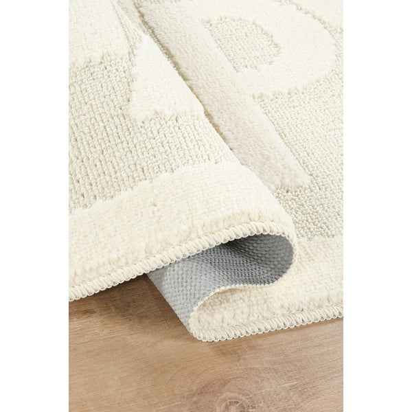 Кремав килим за баня 60x100 cm Happy – Foutastic-image-2