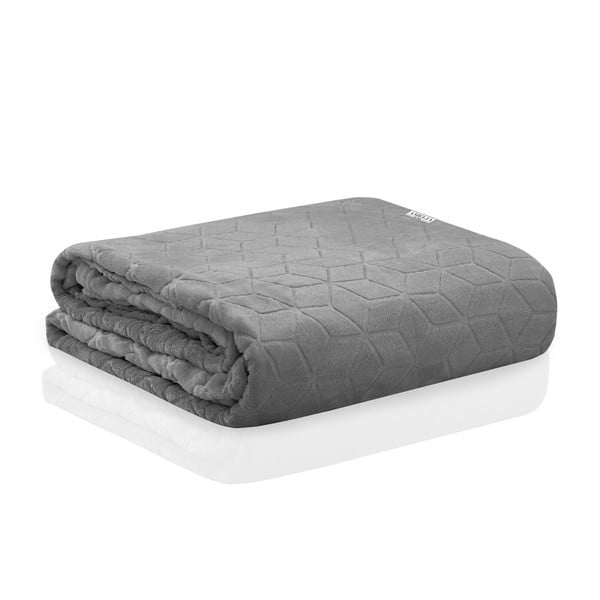 Сиво одеяло от микрофибър Nessa, 150 x 70 cm - DecoKing