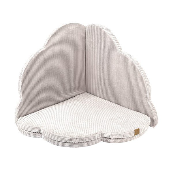 Детско килимче за игра в цвят слонова кост 160x160 cm – Meowbaby-image-4