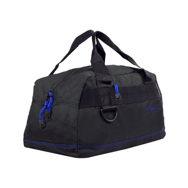 Черна пътна чанта със синя тапицерия Toulouse, 17 л - Les P'tites Bombes