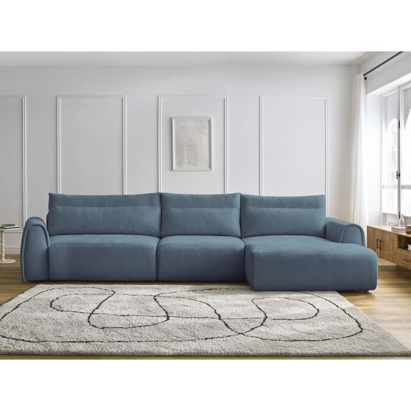 Син ъглов диван Aden – Bobochic Paris-image-1