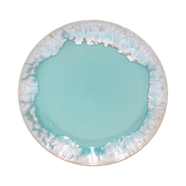 Десертна чиния от тюркоазен фаянс Taormina, ⌀ 22 cm - Casafina