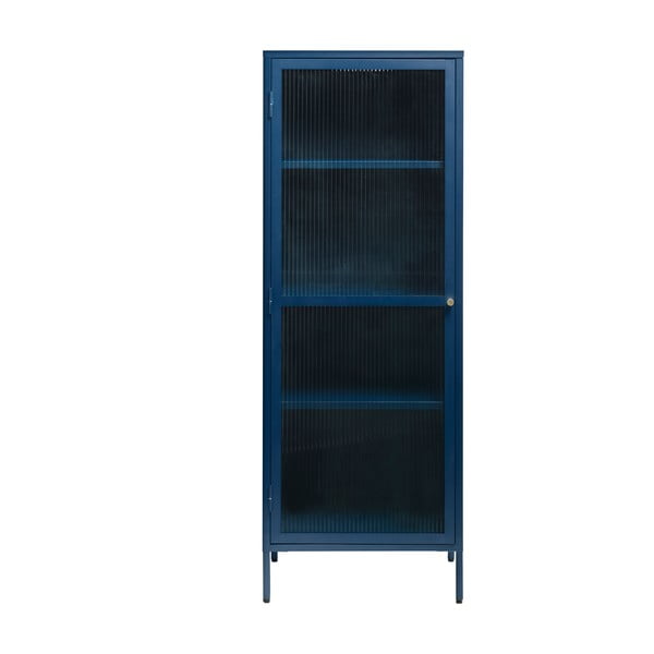 Синя метална витрина Bronco, височина 160 cm - Unique Furniture